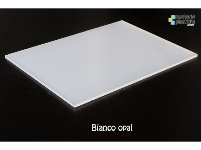 Policarbonato Compatto Bianco Opal Protetto UV spessore 5mm 