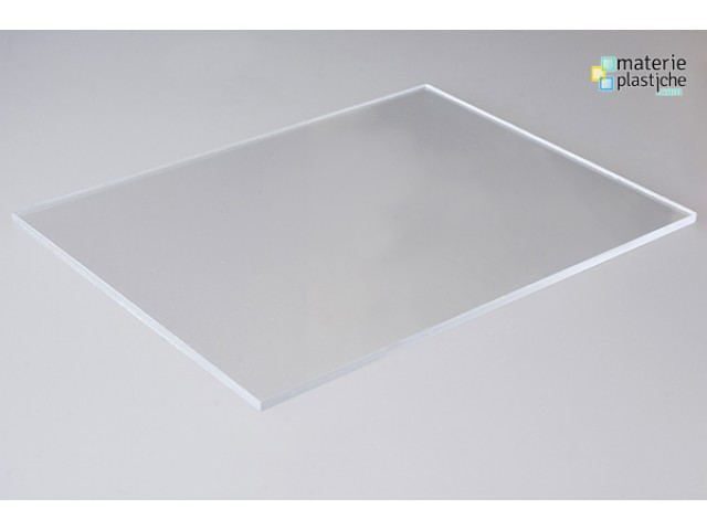 4 mm L.100 x 100 cm Pannello Plexiglass PMMA Colato Trasparente Sp 